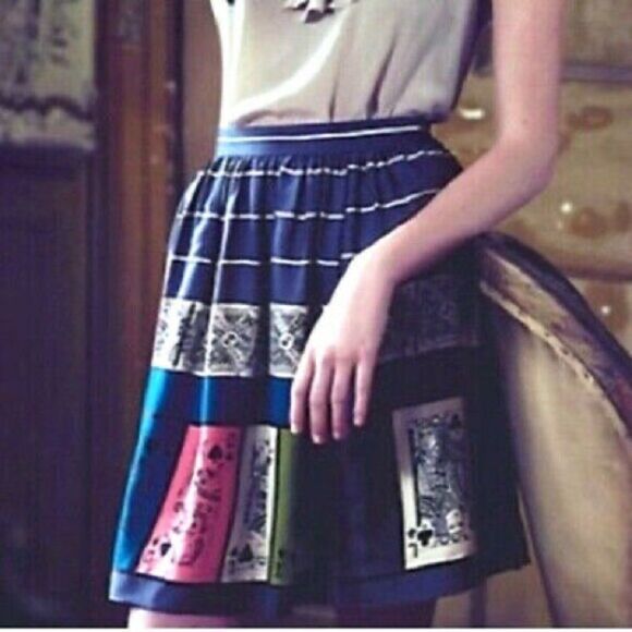 Anthropologie Edme and Estylle Pinochle Pleated Skirt - Picture 13 of 15